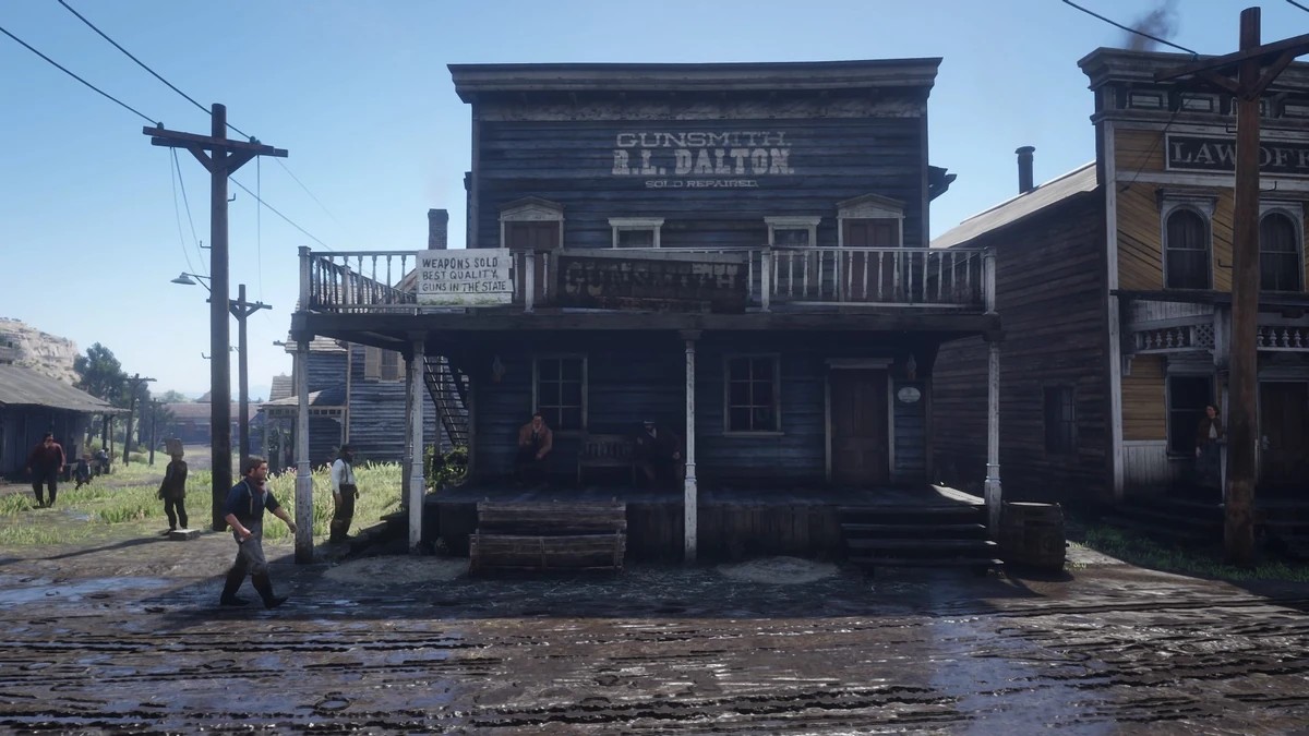 Exterior de Armería de Valentine en Valentine